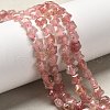 Natural Strawberry Quartz Beads Strands G-Z080-A19-8mm-1