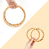 CHGCRAFT 4Pcs 2 Colors Bamboo Bag Handle WOOD-CA0001-30-3