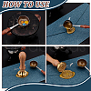 Brass Wax Seal Stamp with Handle AJEW-WH0184-0492-6