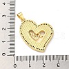 Mother's Day Brass Micro Pave Clear Cubic Zirconia Pendants FIND-Z041-21B-3