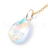 Crystal Chandelier Glass Teardrop Pendant Decorations HJEW-D029-04G-A-5
