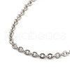 Stainless Steel Cable Chain Bracelets for Men Women BJEW-G736-11P-2