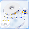 25 Yards Sport Ball Theme Printed Polyester Grosgrain Ribbon OCOR-WH20002-03B-03-6