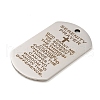 Non-Tarnish 201 Stainless Steel Pendants STAS-L079-15P-2
