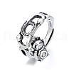 925 Sterling Silver Adjustable Finger Rings for Women FS-WG0C96C-01-2
