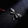 Alloy Pave Shell Dragonfly Brooch PW-WG81607-01-4