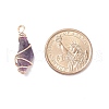 Rough Natural Amethyst Pendants PALLOY-JF01443-01-3