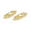 Rack Plating Brass Micro Pave Clear Cubic Zirconia Connector Charms ZIRC-I061-02G-4