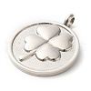 Non-Tarnish 304 Stainless Steel Pendants STAS-C086-06F-P-2