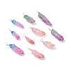 Natural Dyed Quartz Pointed Pendants PALLOY-JF01110-1