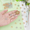 Unicraftale 80Pcs 2 Colors Long-Lasting Plated Brass Links Connector Charms KK-UN0003-18-4