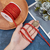 BENECREAT 10 Yards Round Polyester Golde Metallic Cord OCOR-BC0007-51A-3