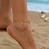 Golden Brass Charm Anklets NS9046-2-1