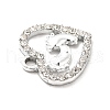 Alloy Rhinestone Pendants ALRI-C007-14P-4