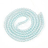 Baking Painted Transparent Glass Beads Strands DGLA-N011-4mm-05-2