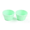 Mini Plastic Simulated Egg Tart Cup DJEW-C005-02D-1