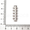 304 Stainless Steel Slide Lock Clasps STAS-A117-07A-P-3