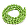 Electroplate Glass Beads Strands EGLA-A034-P4mm-A28-2