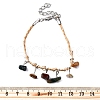 12Pcs 12 Colors Natural & Synthetic Gemstone Chip Charm Bracelets for Men Women BJEW-G743-03-5