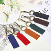 Globleland 6Pcs 6 Colors Alloy Keychain HJEW-GL0001-18-3