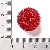 Chunky Resin Rhinestone Bubblegum Ball Beads RESI-S259-A02-3
