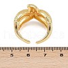 Ocean Theme Brass Cuff Rings RJEW-C135-01G-13-5