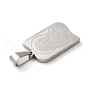 Non-Tarnish Mother's Day Theme 304 Stainless Steel Pendants STAS-D069-01A-P-3
