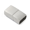 Tarnish Resistant 316 Surgical Stainless Steel Magnetic Clasps with Glue-in Ends STAS-F269-02P-01-1