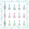 SUPERFINDINGS 30Pcs 15 Styles Dummy Bottle Transparent Resin Cabochon RESI-FH0001-52-1