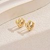 Simple Geometric Brass Hoop Earrings CV3408-5-1