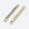 Brass Links connectors KK-F727-60-01G-NF-2