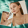 Beebeecraft 10Pcs Brass Clear Cubic Zirconia Pendants KK-BBC0015-95-5
