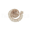 Cotton Pleated Lace Trim Ribbon OCOR-WH0097-25A-7