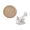 Angel Glass Pearl Pendant Decorations HJEW-JM02365-3