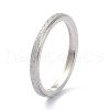 2mm Matte Plain Dome Finger Ring for Girl Women RJEW-C012-01G-P-3