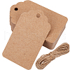 SOFPLATE 200Pcs Rectangle Kraft Paper Gift Tags CDIS-SP0001-11-1
