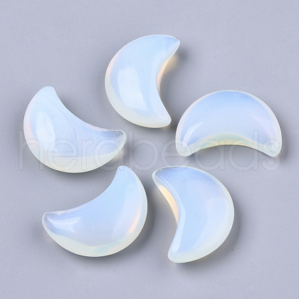 Moon Shape Opalite Healing Crystal Pocket Palm Stones G-T132-001K-1