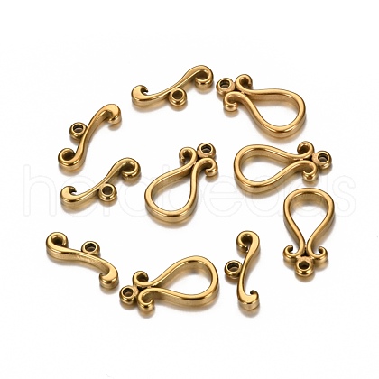 Ion Plating(IP) 304 Stainless Steel Toggle Clasps STAS-I157-01G-1