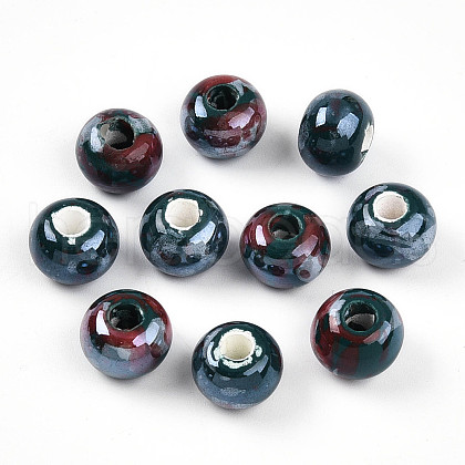 Handmade Porcelain European Beads OPDL-Q100-4-1