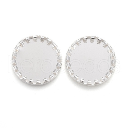 304 Stainless Steel Cabochon Settings X-STAS-P249-09S-1