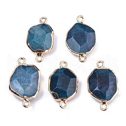 Natural Agate Links Connectors G-T131-109A-1
