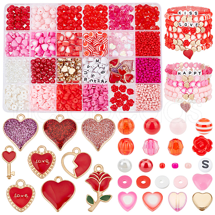   DIY Valentine's Day Jewelry Making Finding Kit DIY-PH0017-70-1