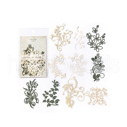 10Pcs 10 Styles Flower Lace Cut Scrapbook Paper Pads DIY-P084-C01-1