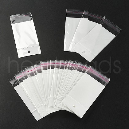 Rectangle OPP Cellophane Bags with Hanging Hole OPC-YW0001-01-1