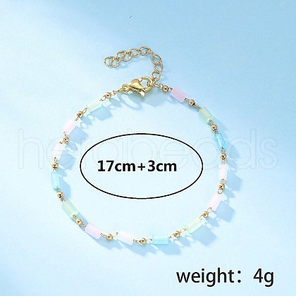 Bohemian Style Stainless Steel Ball Chain Bracelets for Women JB2119-1