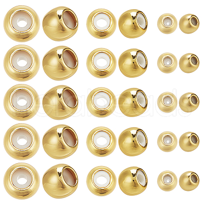 15Pcs 3 Styles Brass Beads KK-LP0001-05-1