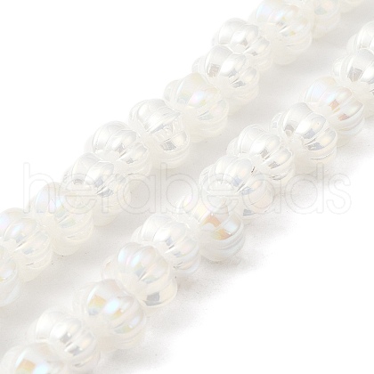 AB Color Plated Electroplate Glass Beads GLAA-G106-02A-AB01-1