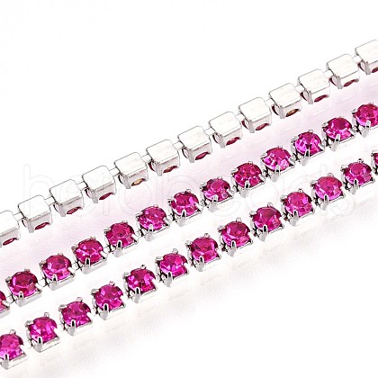 Iron Rhinestone Cup Chains CH-T006-02A-06-1