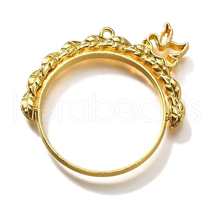 Alloy Open Back Bezel Pendants PALLOY-I223-03G-1