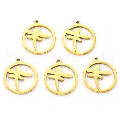 PVD Vacuum Plating 304 Stainless Steel Pendants STAS-N092-40G-1